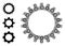 Fractal Cogwheel Icon Self Composition