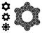 Fractal Cogwheel Icon Self Composition