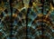 Fractal Elegant Stained Glass Ornament Background