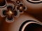 Fractal image, background for inserting your text. Fantasy brown flowers.
