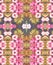 Fractal Kaleidoscope Succulent pink