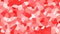 Fractal ornamental red colored moving shape pattern animation background. Seamless loop 3d animation