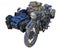 Fractal picture of Old military motorcycle