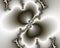 Fractal, silver bright elegant sparkling flowery abstract geometries, vivid texture