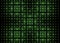 Fractal tech background with green shiny squares