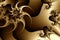 Fractal texture, sepia