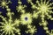 Fractal universe yellow stars, galaxy, constellation