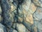 Fractured rock strata as a background, cracked rock, stone texture, many cracks in the stone