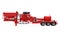 Fracturing Unit Semi-Trailer Isolated