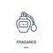 fragance icon vector from mall collection. Thin line fragance outline icon vector illustration. Linear symbol for use on web and