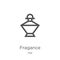 fragance icon vector from mall collection. Thin line fragance outline icon vector illustration. Outline, thin line fragance icon