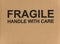 Fragile handle with care label tag