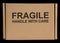 Fragile handle with care label tag