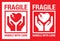 Fragile heart iconâ€“ stock illustration