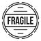 Fragile logo, simple style.