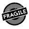 Fragile rubber stamp