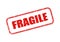 Fragile Rubber Stamp Vector