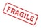 Fragile Stamp - Red Grunge Seal