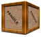 Fragile wooden box