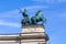 Fragment with an allegorical statue of War on the Square of Heroes, Budapest