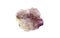 Fragment of amethyst mineral on background
