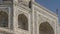 A fragment of the ancient famous mausoleum of the Taj Mahal.