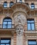 Fragment of Art Nouveau architecture style of Riga city.