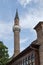 Fragment of beauty minaret of the mosque in Plovdiv