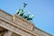 Fragment of Brandenburg gate in Berlin Germany