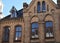 Fragment of the building of an old pharmacy in the town of Buende, Germany.