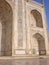 Fragment of a building of Taj Mahal, India.