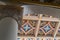 Fragment of the ceiling of the Our Lady of the Ark of the Covenant Church in the Chechen village Abu Ghosh near Jerusalem in