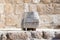 Fragment of the column in Memorial Church of Moses on Mount Nebo near the city of Madaba in Jordan