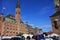 Fragment of the Copenhagen City Hall, Denmark. View from the courtyard.