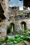 Fragment of destroyed buildings in Akhtala monastery complex