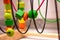 A fragment of an educational game for children / soft focus