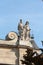 Fragment of facade of the Chapelle de la Sorbonne in Paris