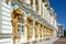 Fragment of the facade of the Great Catherine Palace in Tsarskoye Selo