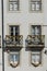 Fragment of the facade of the house in the oldest Lisbon`s work, Alfama