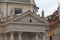 Fragment of facade of Santa Maria in Montesanto church, Rome, Italy