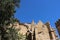 Fragment of the facade of the Selimiye Mosque former Hagia Sophia in Nicosia. Cyprus