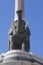 Fragment of famous elephant monument as a symbol of Catania, Sicily, Italy. Front view