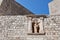 Fragment of the fortified wall of the Old city, Dubrovnik, Dalmatia, Croatia