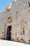 Fragment of the fortress walls near to the Zion Gate in the old tow in Jerusalem, Israel