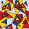 Fragment of geometric cubism, Abstract seamless pattern 1.1