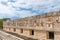 Fragment of the Governor`s Palace Nunnery Quadrangle. Uxmal an ancient Maya city of the classical period. Travel photo. Yucatan