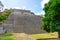 Fragment of the Grand Pyramid. Uxmal an ancient Maya city of the classical period. Travel photo. Yucatan.