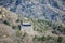 A fragment of the Great Chinese Wall in the mountains near Bejing.