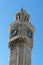 Fragment historical the Clock Tower with a large clock in Izmir, Turkey.