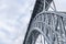 A fragment of Maria Pia Bridge over the river Duoro in Porto, Portugal, built in 1877 and attributed to Gustave Eiffel